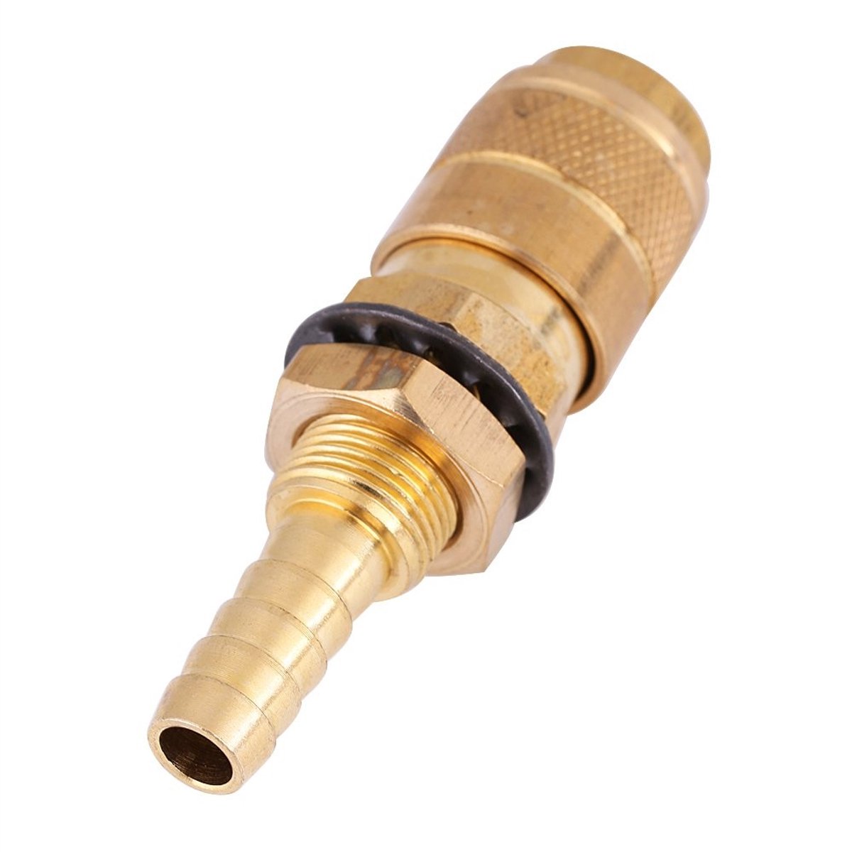 Dailygoods- Snelsluiting Hoogwaardige Messing - Snelsluiting/Verbinding - MIG/TIG Lasbranders - M8 Aansluiting - Duurzaam - Eenvoudig te Installeren - Snelkoppeling