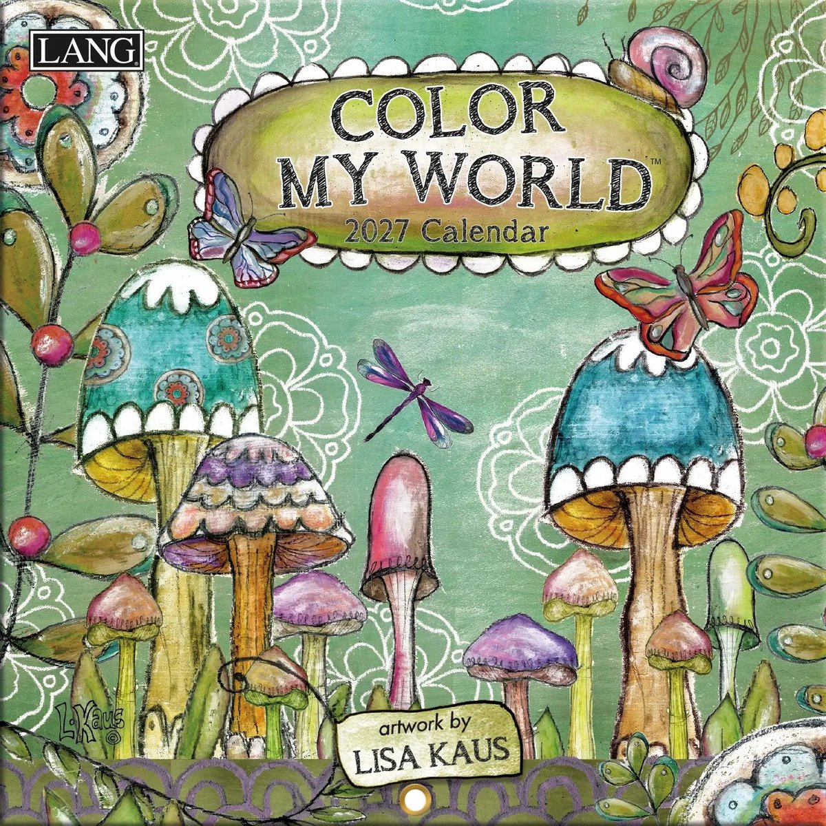 Color my World Mini Kalender 2027 (17,5 cm x 35 cm)