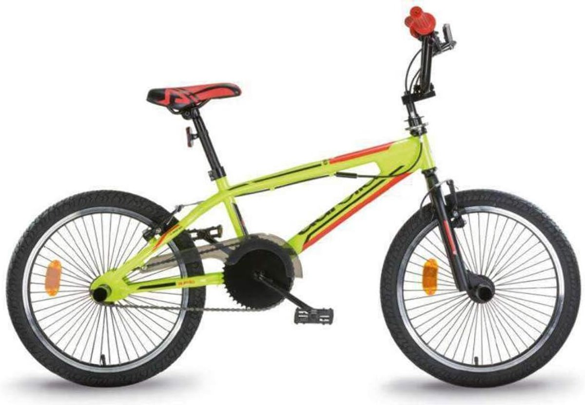 BMX Fiets Freestyle Fiets Buiten Spelen Lichtgewicht Frame 20 inch Fluorescent