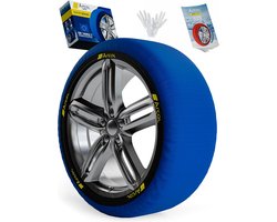 Sneeuwsokken voor auto - Wintergrip sokken - Veilig rijden winter - Europees goedgekeurd - Set van 2 - Grijs