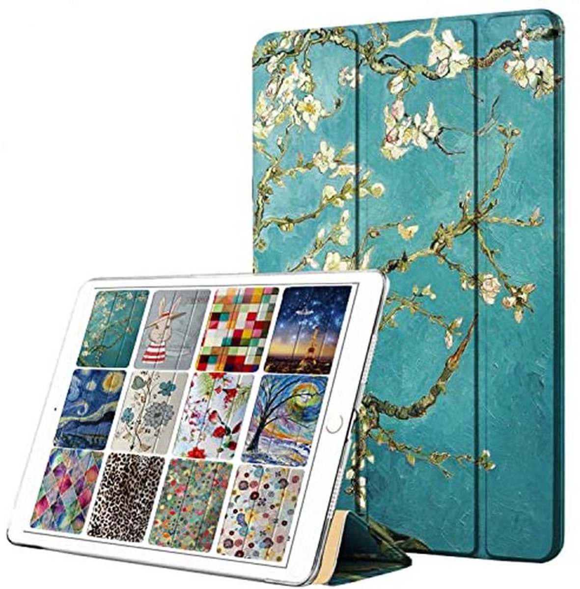 Tablet Hoes - Beschermhoes - Dagelijks Gebruik - Automatische Slaap/Waakfunctie - 10.2 Inch - Bloesem