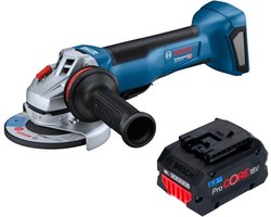 Bosch GWS 18V-10 P Professional accu-haakse slijper 18 V 125 mm borstelloos + 1x ProCORE-accu 8,0 Ah - zonder oplader