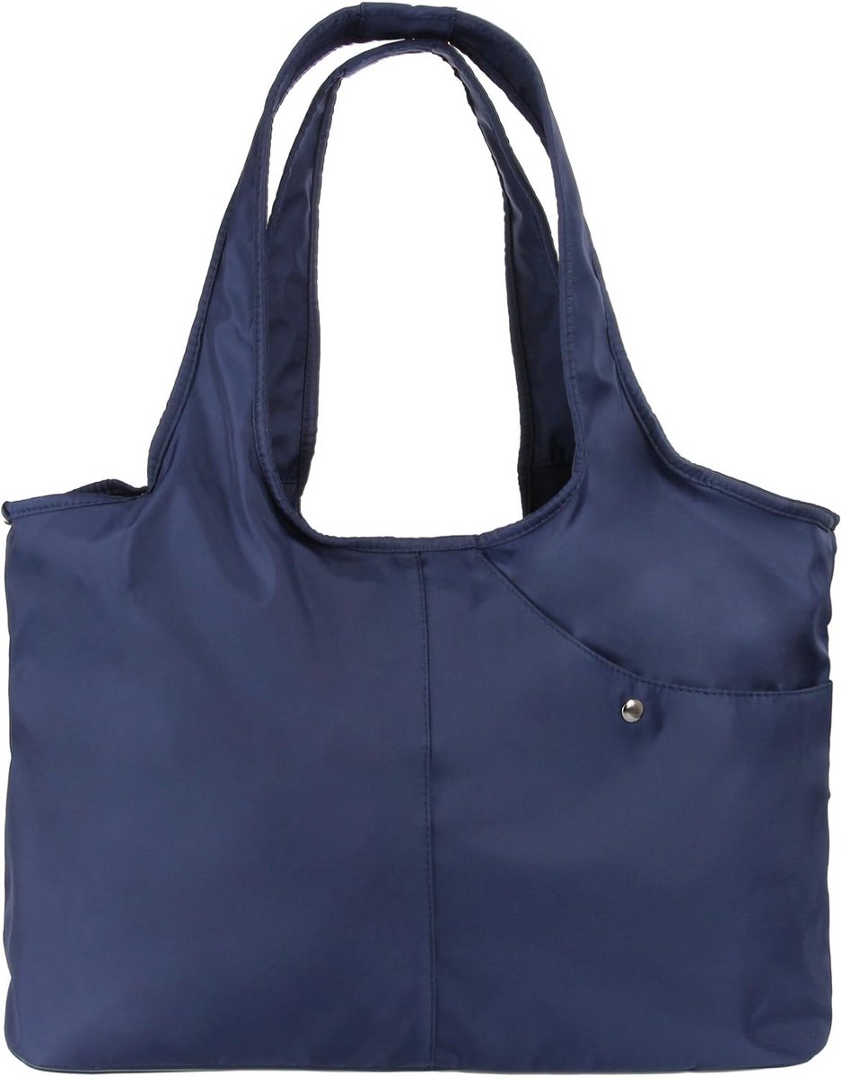 Grote Tote Schoudertas - Reistas Handtas - Dagelijks Gebruik - Waterbestendig Nylon - 50.8 x 48.26 x 13 cm - Blauw