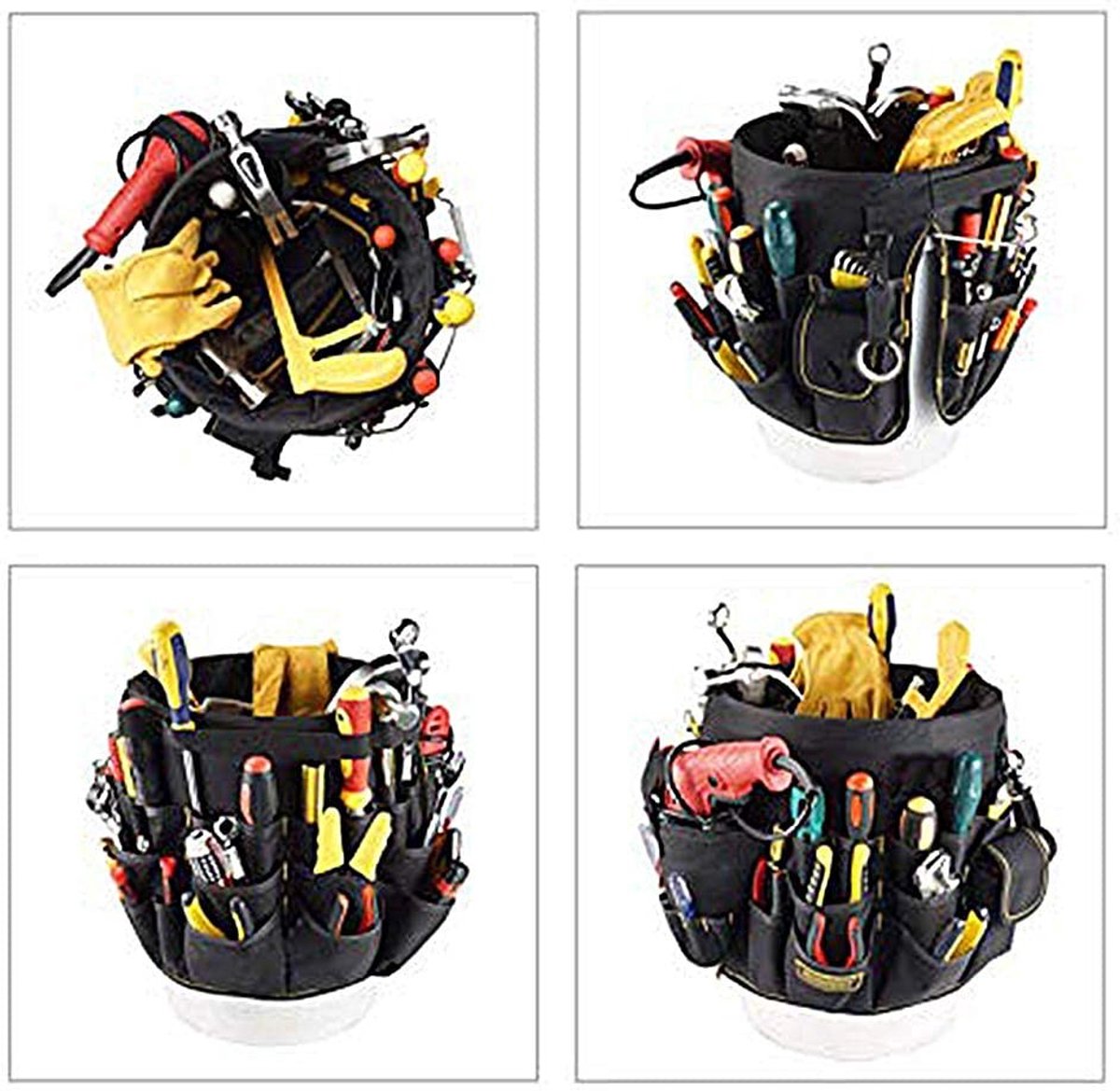 Dailygoods- Gereedschapsemmer 56 Pockets - Gereedschapsorganizer - Waterdicht - Duurzaam - Lichtgewicht - Max. 10kg Belastbaar - Gereedschap Organizer