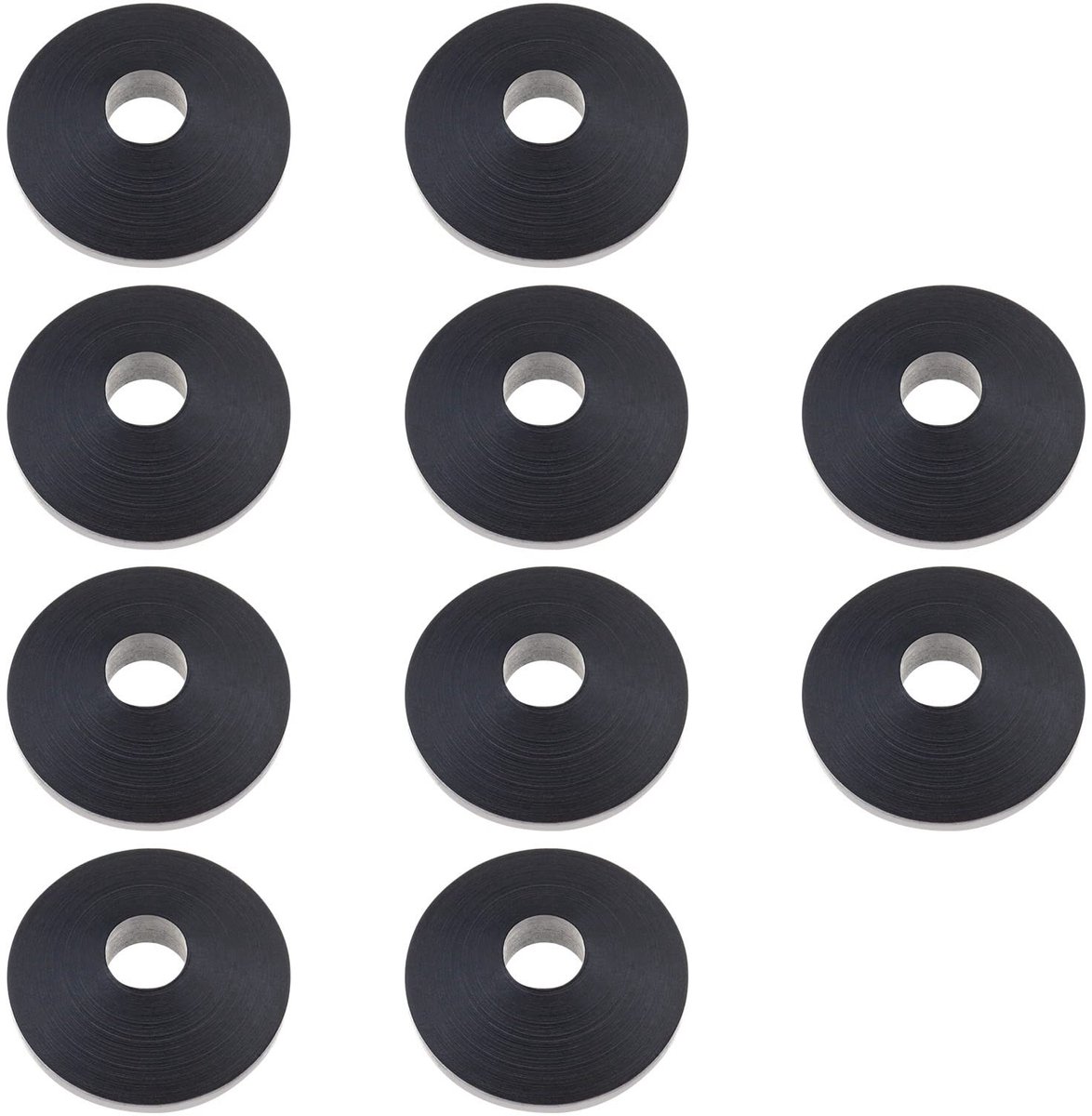 Dailygoods- WC-Brilsluitring 10 Stuks - Rubber Vervanging - 27 mm Diameter - Zwart - Scharnier Armatuur - Duurzaam en Schokbestendig - Toiletzitting