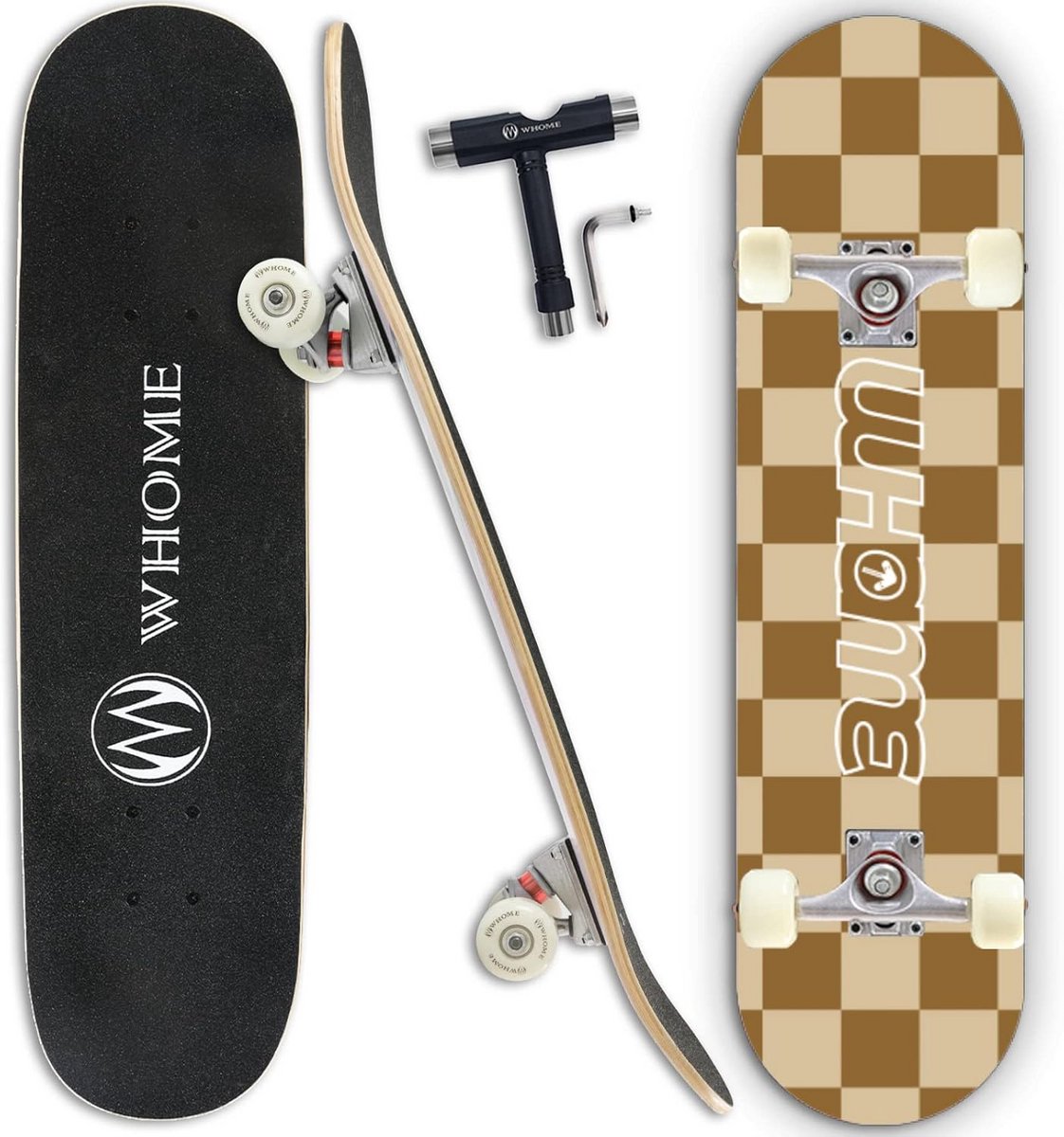 Standaard Skateboard Compleet Board Trick Leren 8-laags Esdoorn Dek 31×8 Inch