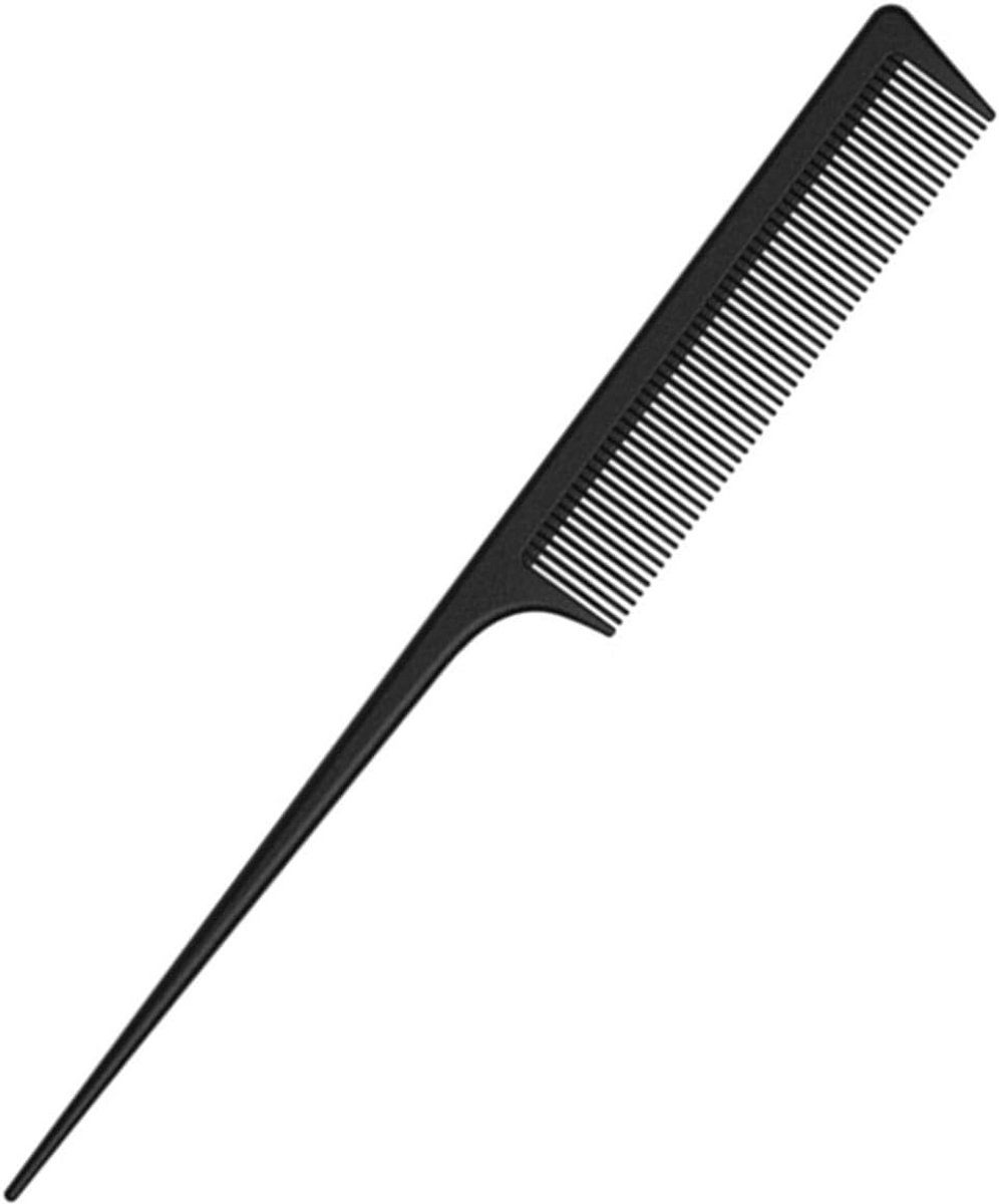 Precisie Kam - Naaldsteelkam Styling - Haar Stylen - Onbreekbaar Antistatisch - 20 x 5 cm - Zwart