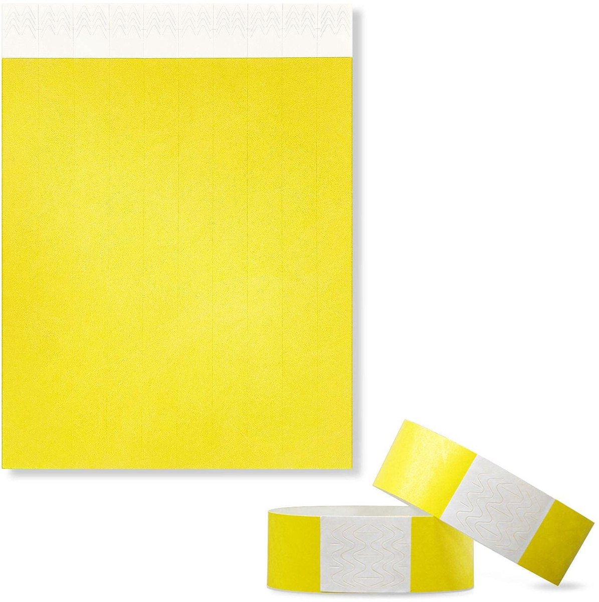 Dailygoods- Inlaatbanden 100 stuks - Waterdichte DuPont Armbanden - Toegangsbanden - Feestbanden - Ademend en Slijtvast - 19 x 255 mm