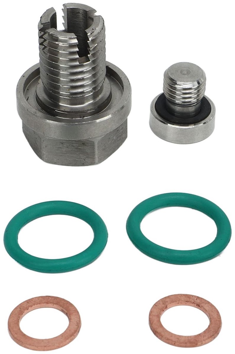 Dailygoods- Oliepan Reparatieset - Roestvrij Staal - Olieafvoerplug - O-Ringen - Gasket - Inclusief Inbussleutel