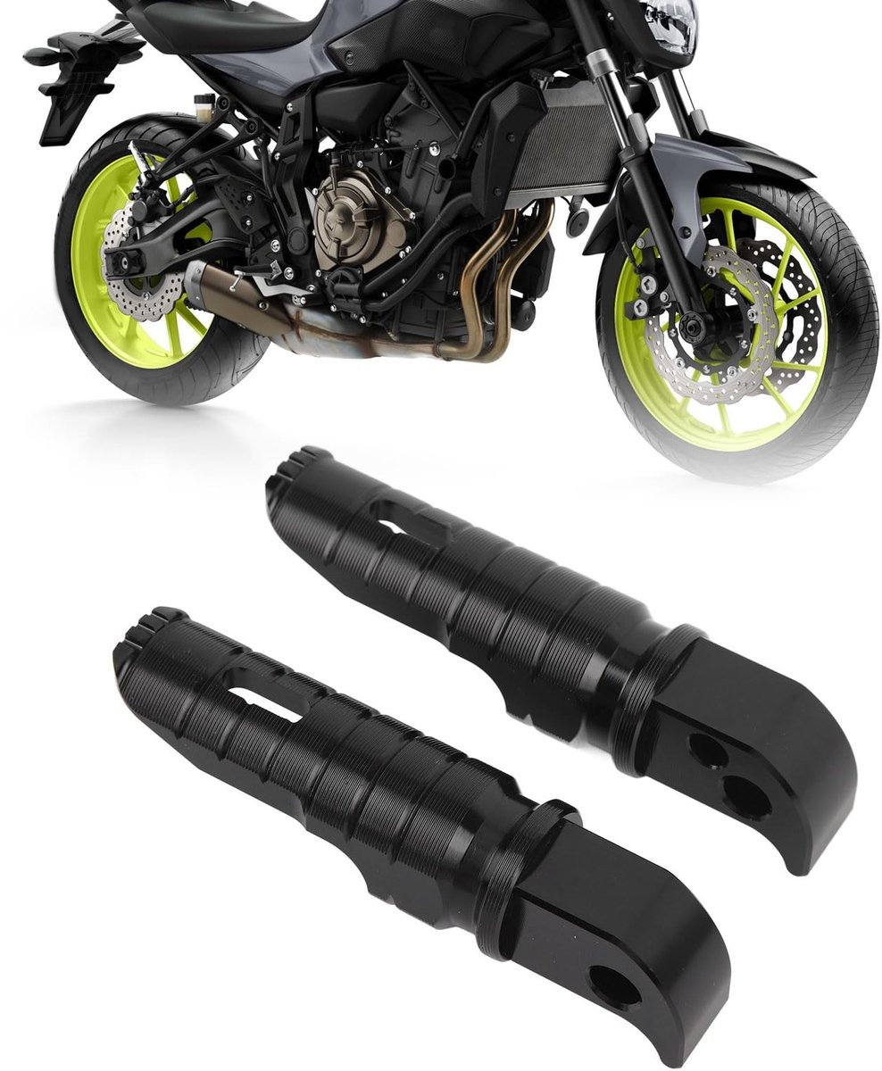 Dailygoods- Voetsteunen Achterpassagier - Vouwbaar - Aluminium Legering - Geschikt voor YZF R7/MT-07/MT-09/Tracer 9 GT 2021-2024 - Erosiebestendig - Stijlvolle Afwerking - Motorfiets Voetsteunen