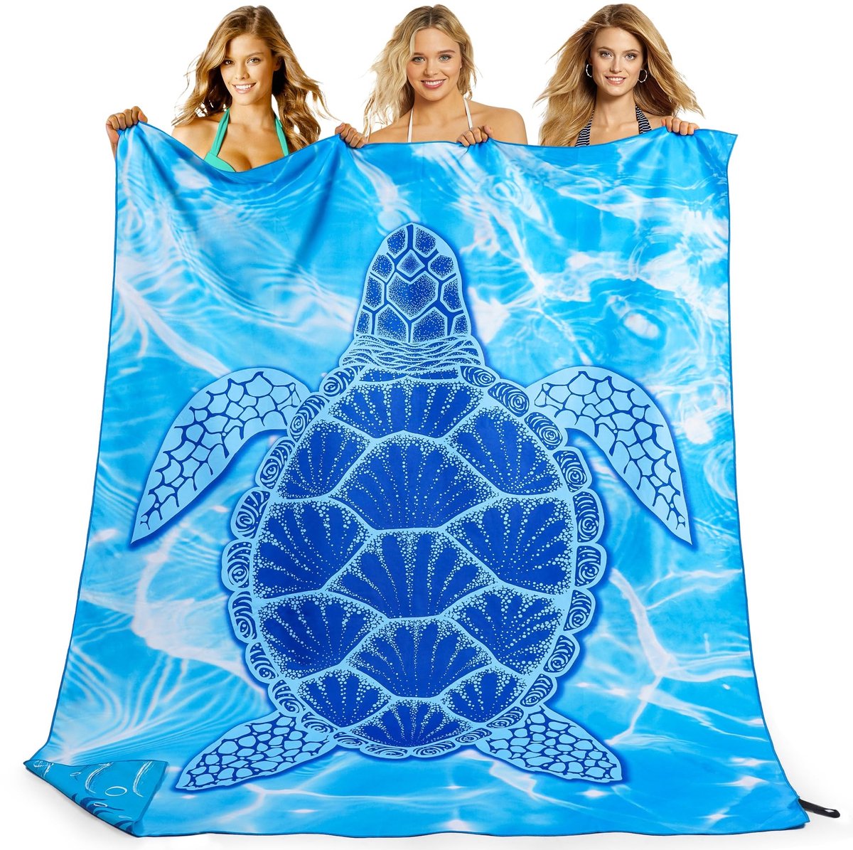 Dailygoods- Strandlaken XXL 200x145 cm - Sneldrogende Microvezel - Zandvrij - Grote Badhanddoek - Damesstrandlaken - Ideaal voor Strand