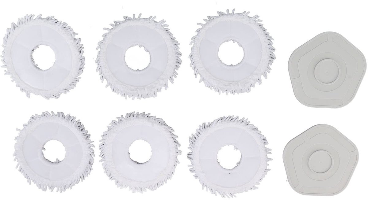Dailygoods- Mop Pads Vervangbaar - Compatibel met Dreame Bot W10 - Eenvoudig te Onderhouden - Sterke Absorptie - Stofreductie - Essentiële Accessoires - Mopdoeken