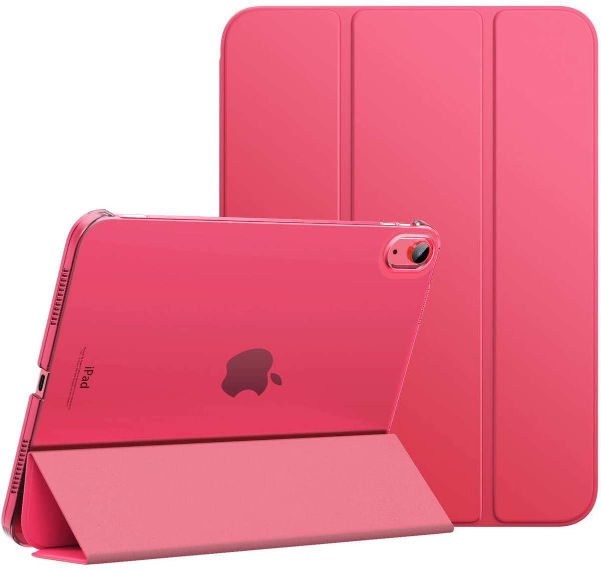 Dailygoods- Hoesje iPad 10e Generatie - Slanke Standaard - Harde PC - Doorschijnende Achterkant - Automatische Aan/Uit Functie - Hoogwaardige PU-Leer en Microvezel - Tabletcase