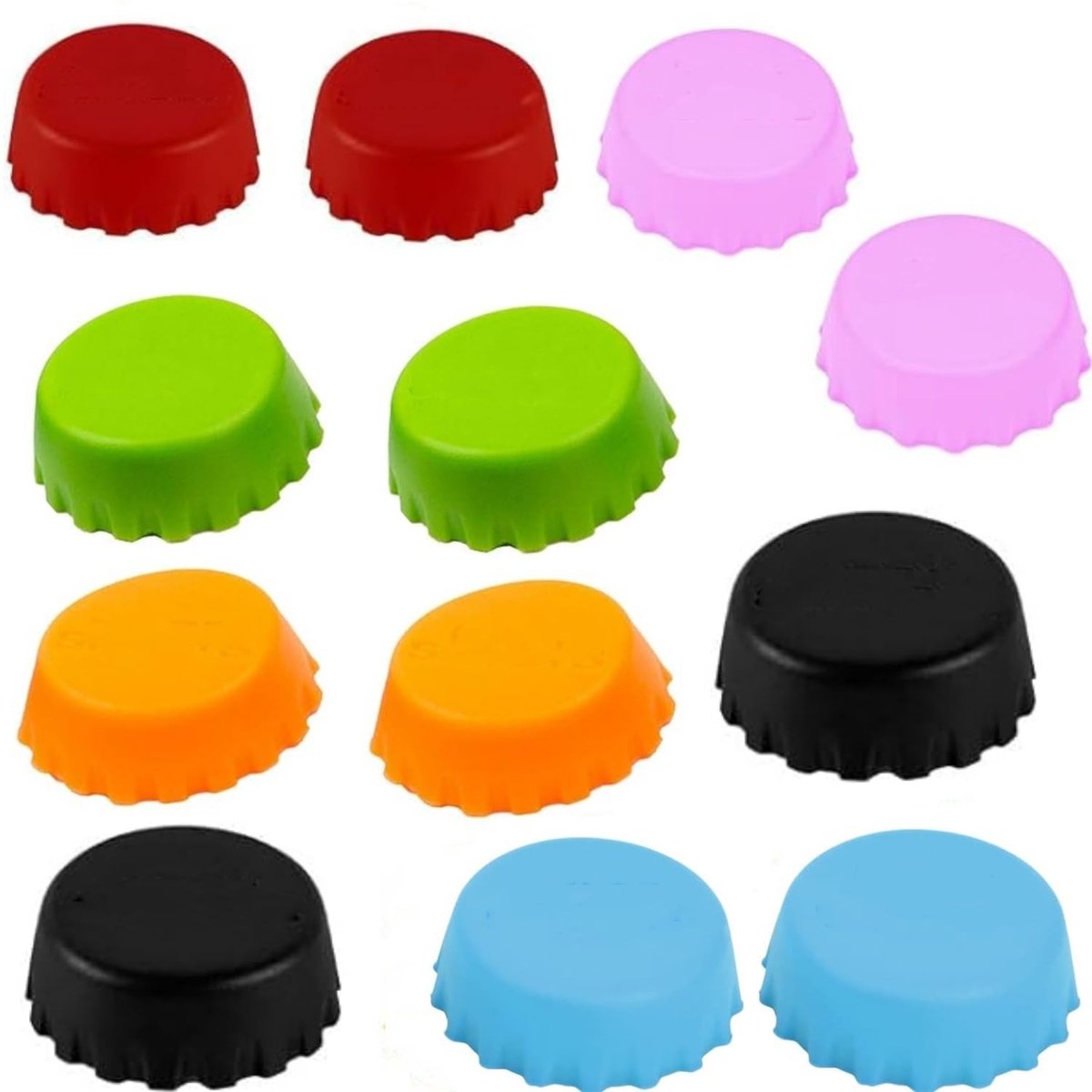 Dailygoods- Bierflessendop 24 stuks - Siliconen Flessendop - Wijnflessensluiting - Veelkleurig - Vaatwasmachinebestendig - Voedselveilig