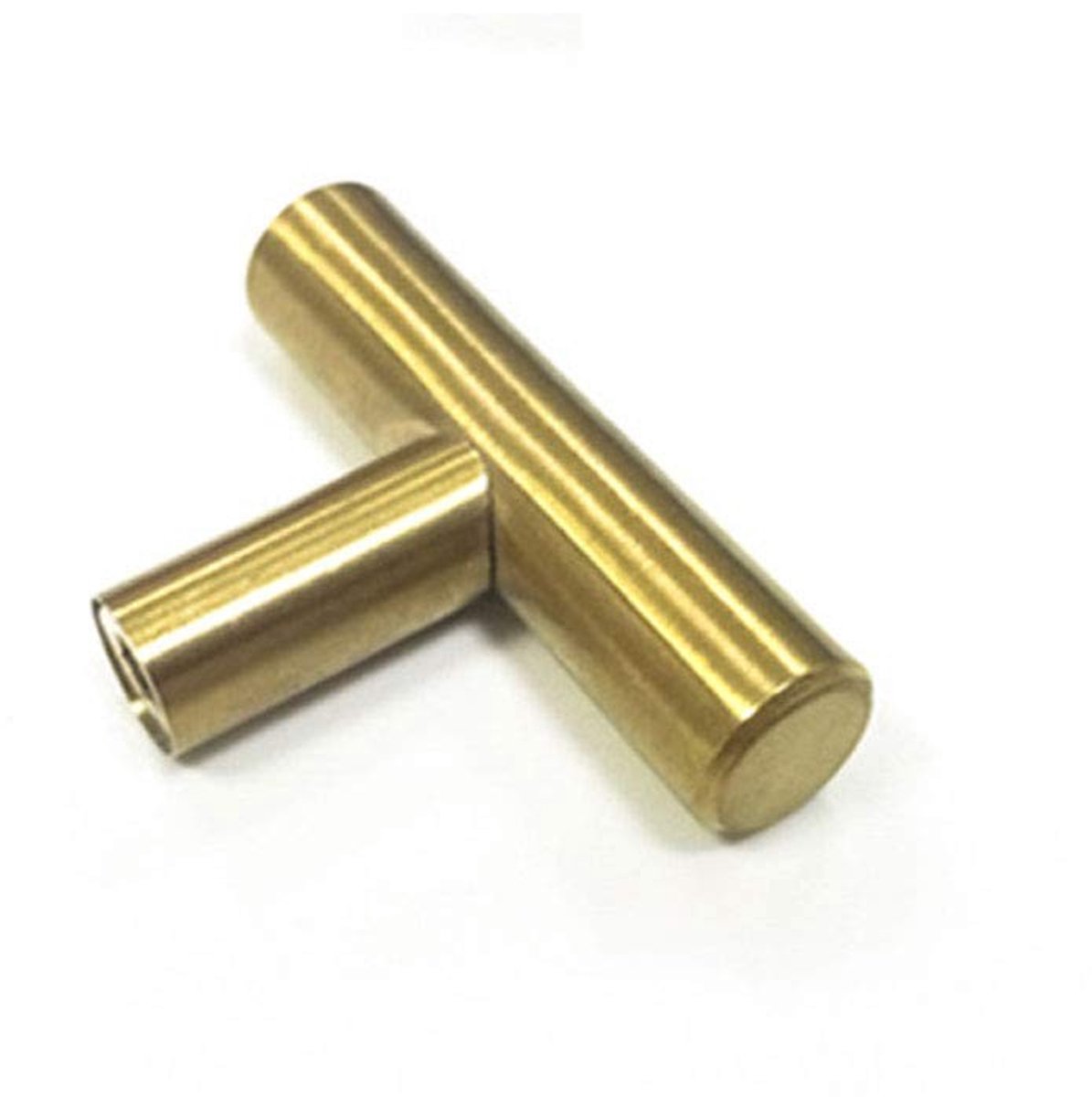 Dailygoods- Ladeknoppen Gouden T-bar - Roestvrij Stalen Handgreep - Deurgreep voor Kast - Duurzaam en Stijlvol - Praktisch en Hoogwaardig - 10 x 50 mm
