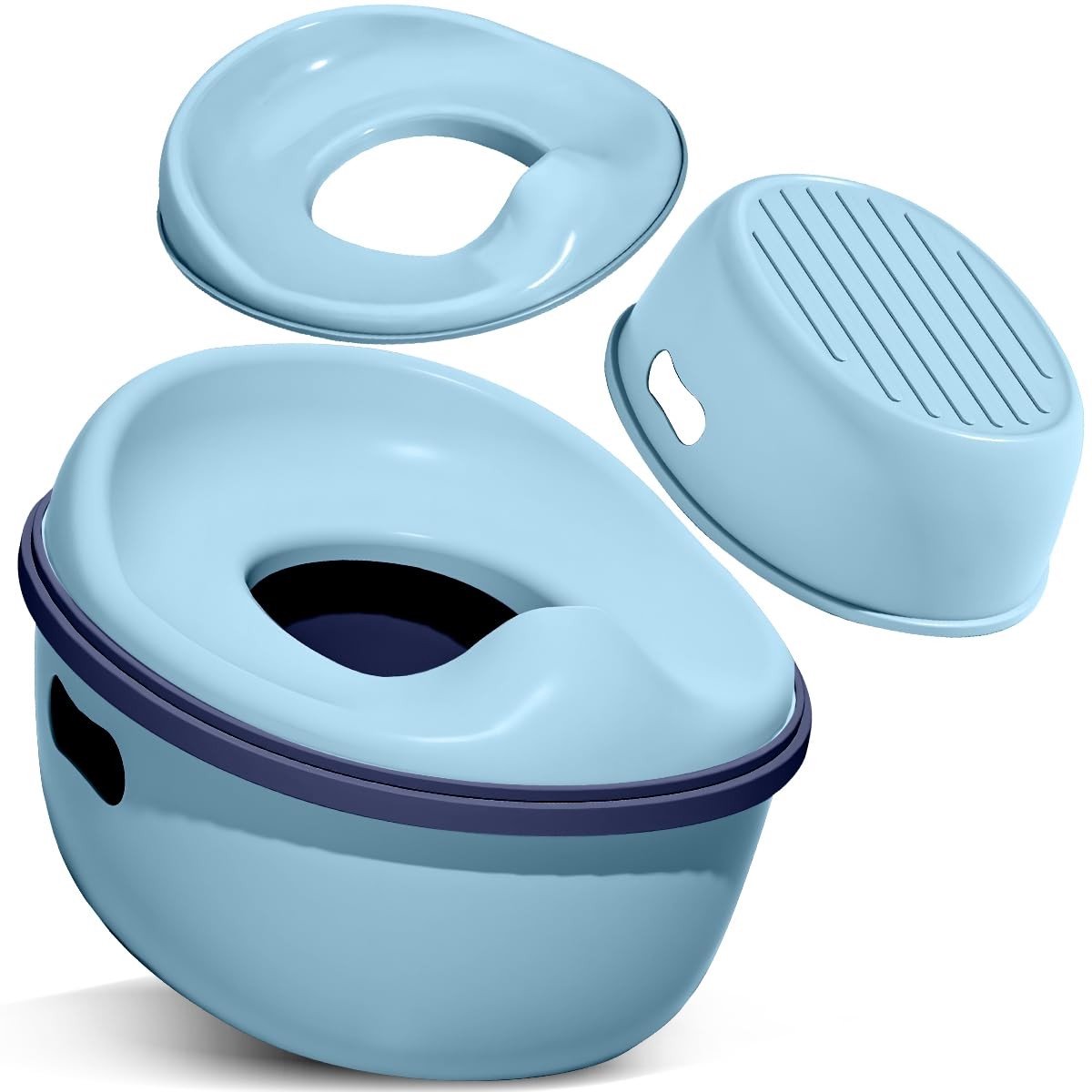 Dailygoods- Potje Kinderen Ergonomisch - Toiletbril - Opstapkruk - Draagbaar - Vouwbaar - Inclusief Reinigingszakken - Toiletpot