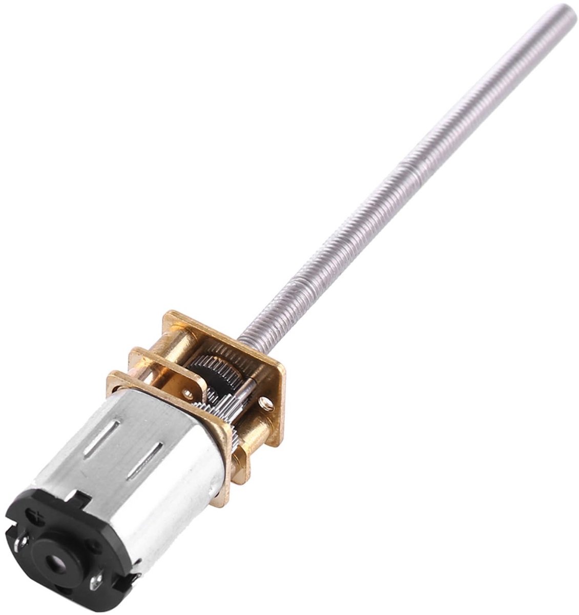 Dailygoods - DC6V N20 Gear Motor - Draadstang M3 x 55 mm - 150 RPM - Krachtige motor - Geschikt voor robotica - Compact formaat - Voor hobbyisten
