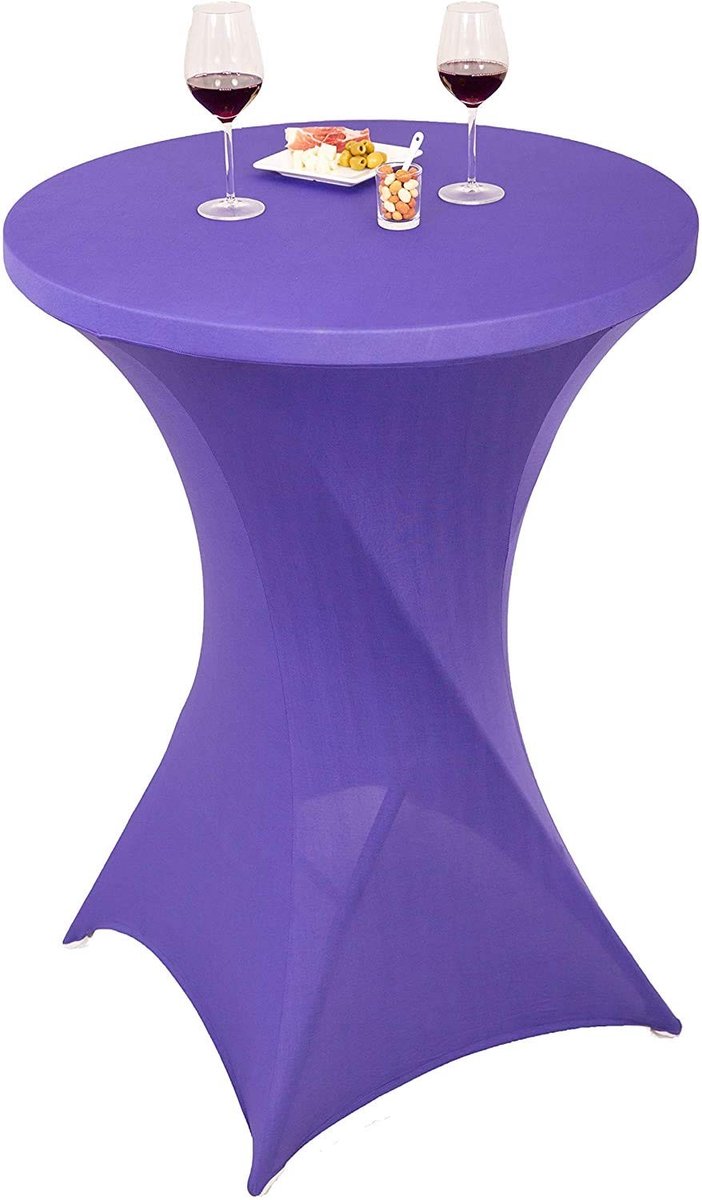 Dailygoods- Tafelhoes Rekbaar - Stretchhoes Bistrotafels 70 x 110 cm - Vuilafstotend - Afwasbaar - Duurzaam - Perfect voor Buitenfeesten - Tafelkleed