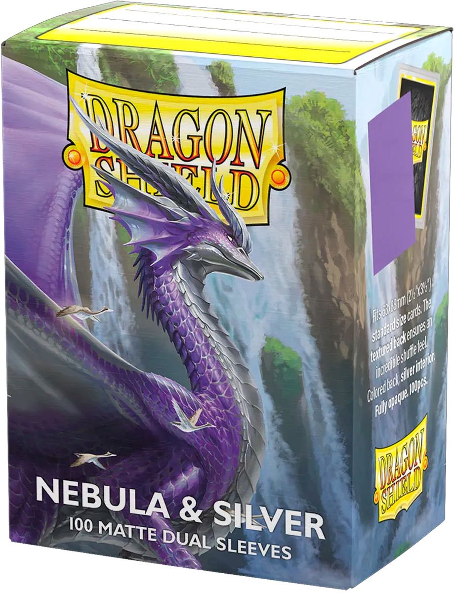 Dragonshield 100 Box Dual Matte Sleeves Nebula & Silver