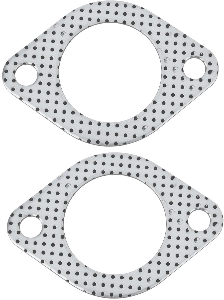 Dailygoods- Uitlaatpakking 50mm Binnendiameter - 82mm Gatafstand - Composiet - Pack van 2 - Betrouwbare Afdichting - Voor Fendt/Favorit