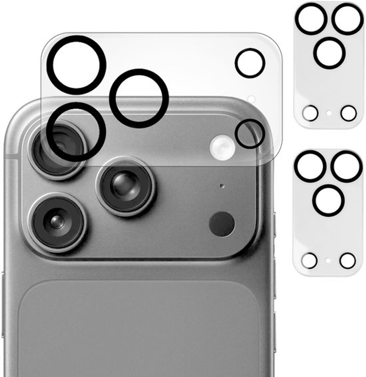 3-Pack Camera Bescherming voor iPhone 17 Max 6.9 inch, 9H Gehard