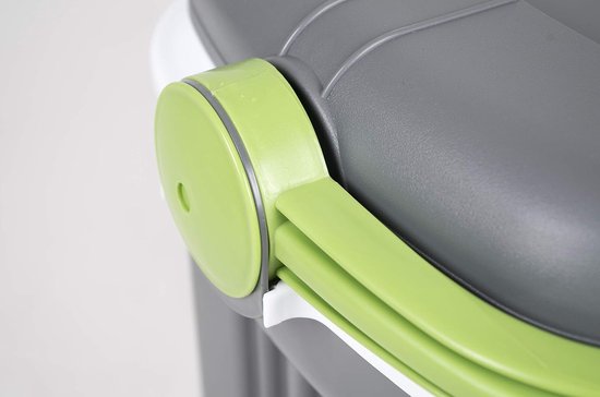 Koelbox - Isolerende box - Buitenactiviteiten - Deksel met sluiting - 8 liter - Grijs — afbeelding 2