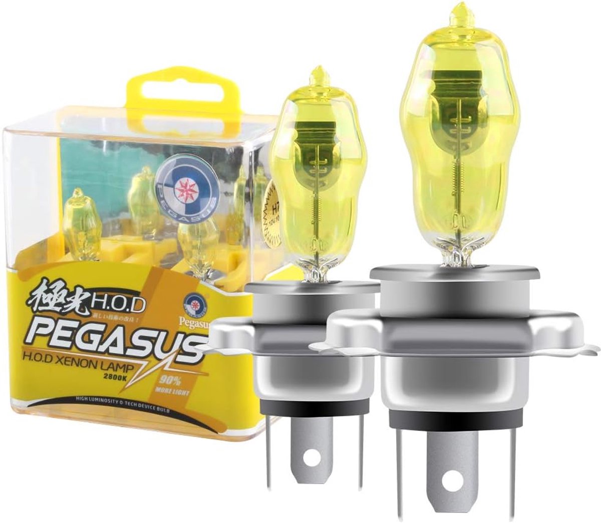 Halogeen Lamp - Gouden Geel - Auto Verlichting - Verbeterde Zichtbaarheid - 100W 12V - Geel