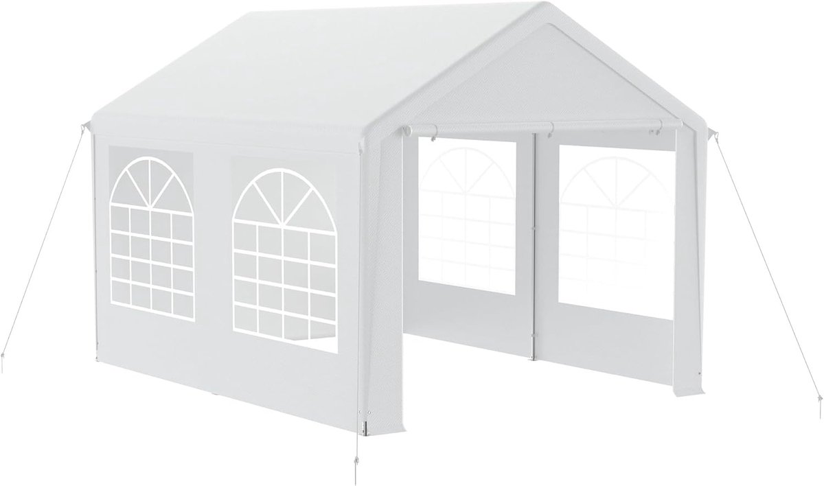 Waterdichte Partytent 3x4m met 6 Afneembare Zijwanden | Stabiel Tuinpaviljoen