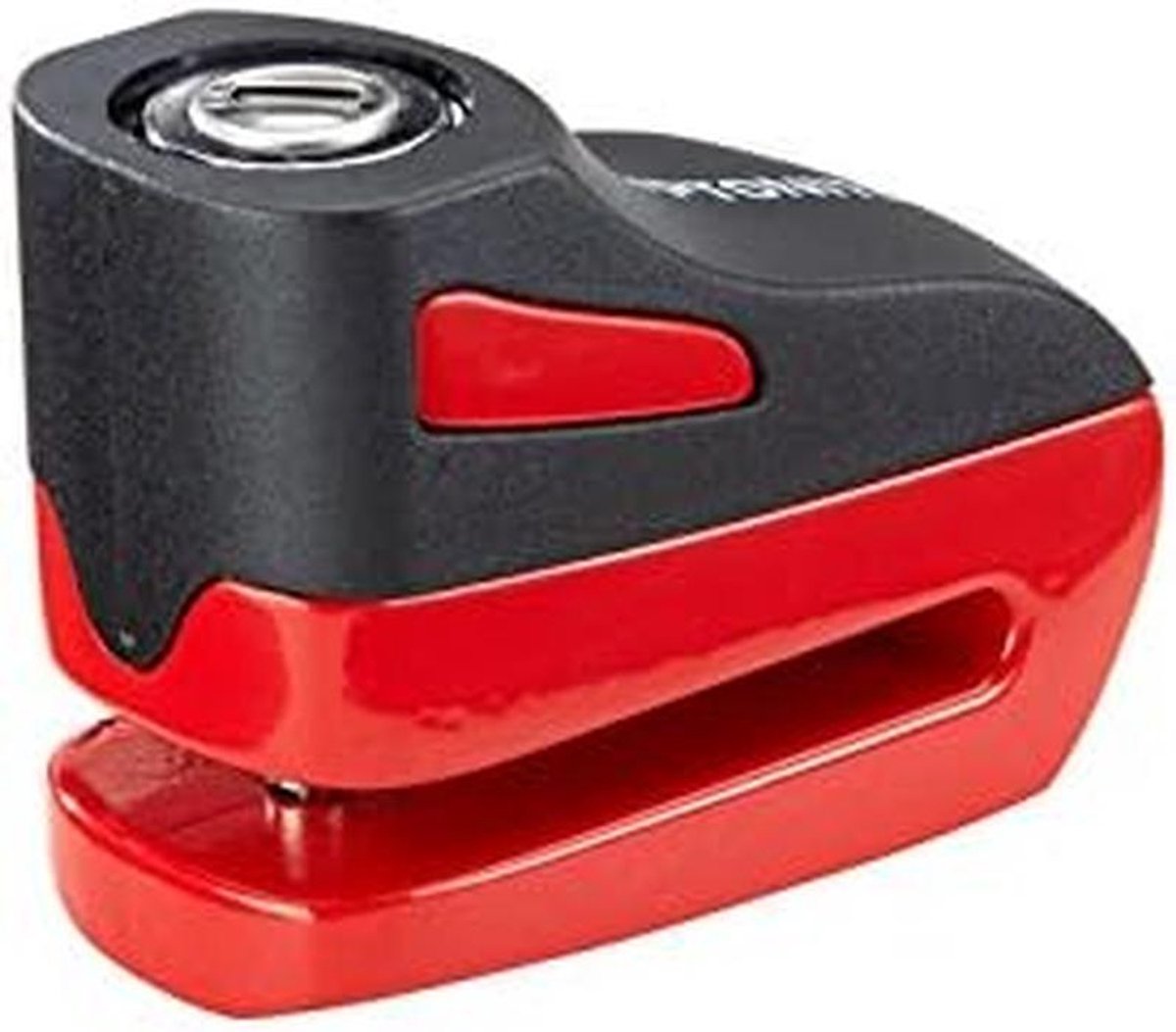 Schijfrem - Mini slot - Fietsbeveiliging - Robuuste constructie - 25 cm - Rood