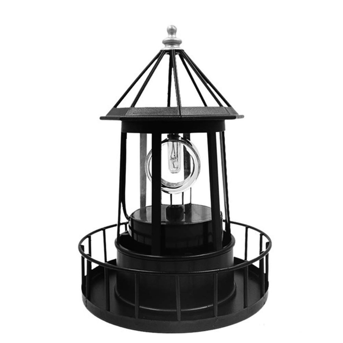 Dailygoods- Solar Lantaarn Roterende LED - Tuindecoratie - Automatisch Opladen - Weerbestendig - Duurzaam - Geschikt voor Binnenplaatsen en Gazons - Tuinlamp
