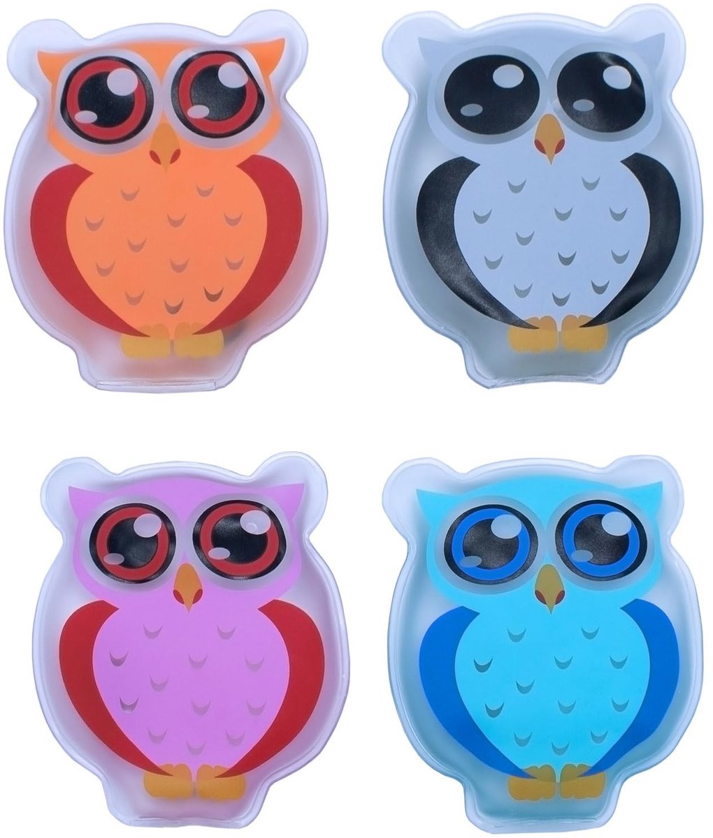 Dailygoods- Handwarmers Oplaadbaar - Herbruikbare Handwarmers - Set van 4 Stuks - Handwarmers voor Onderweg - Winter Warmers - Feestelijke Designs - Warmtezakken