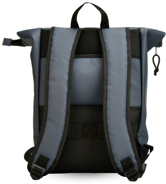 Fietsrugzak Blauw - Enkele Fietstas - Fiets Rugtas met Haken - Laptopvak - Reflecterende Strepen