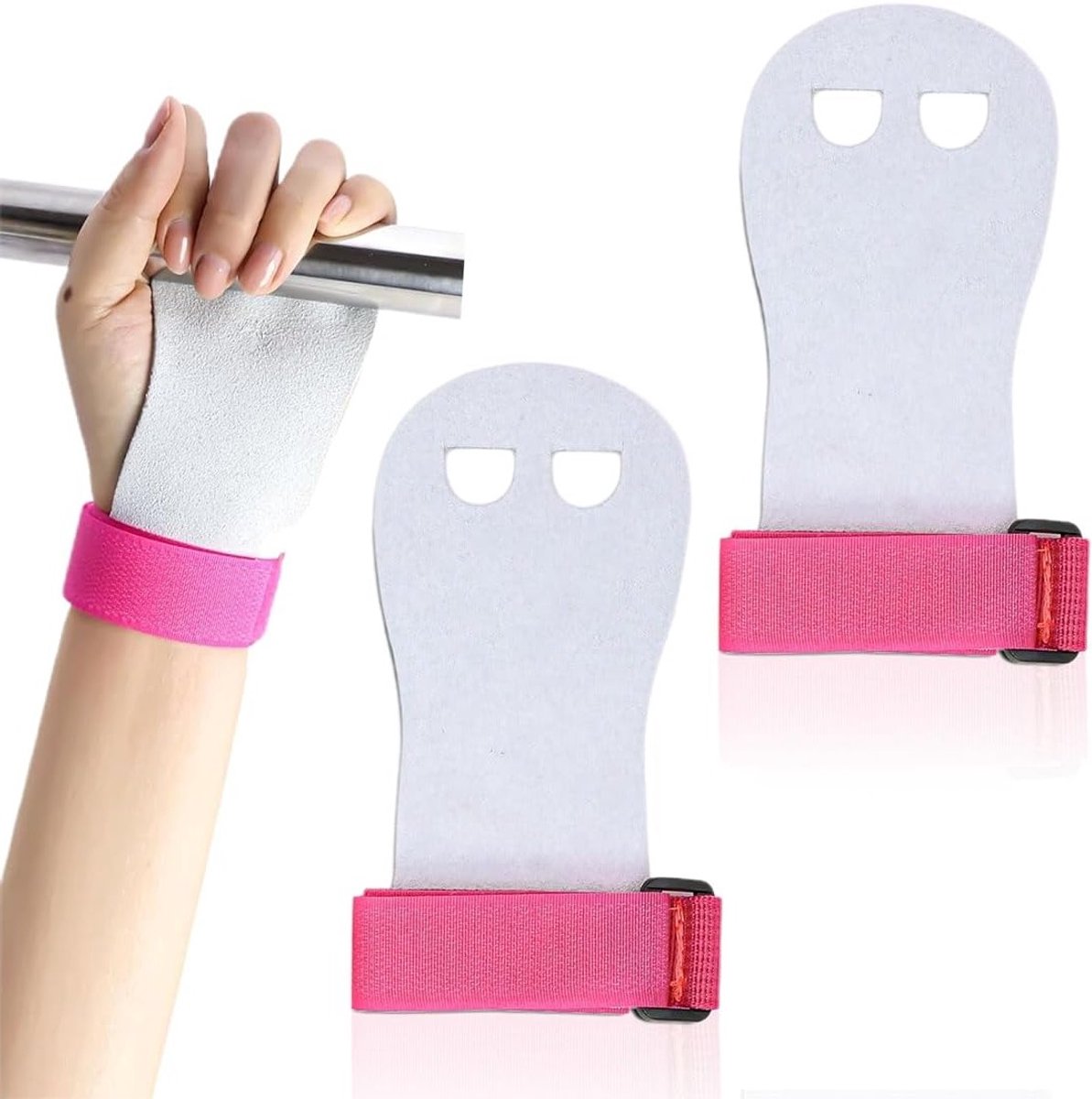 Polsbandages voor Fitness, Grippads en Stanghandschoenen voor Kinderen - Ideaal voor Gymnastiek en Griptraining