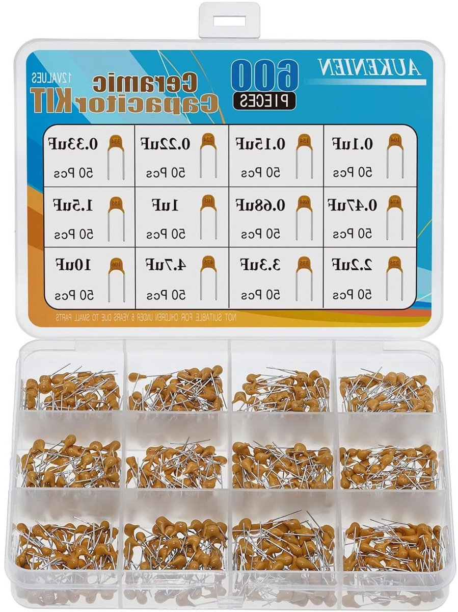 Keramische Condensator Set - Condensator Assortiment - Elektronica Reparatie - 12 Verschillende Waarden - 600 stuks - Niet van toepassing