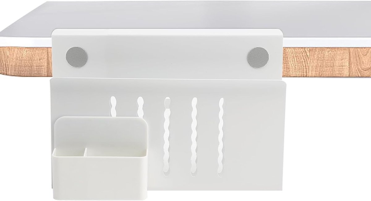 Onderbouw Organizer voor Bureau zonder Boren met Pennenhouder - Handige Opbergruimte voor Laptop en Toetsenbord