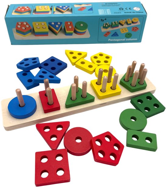 Flero Houten Sorteerbord – Vormenstoof