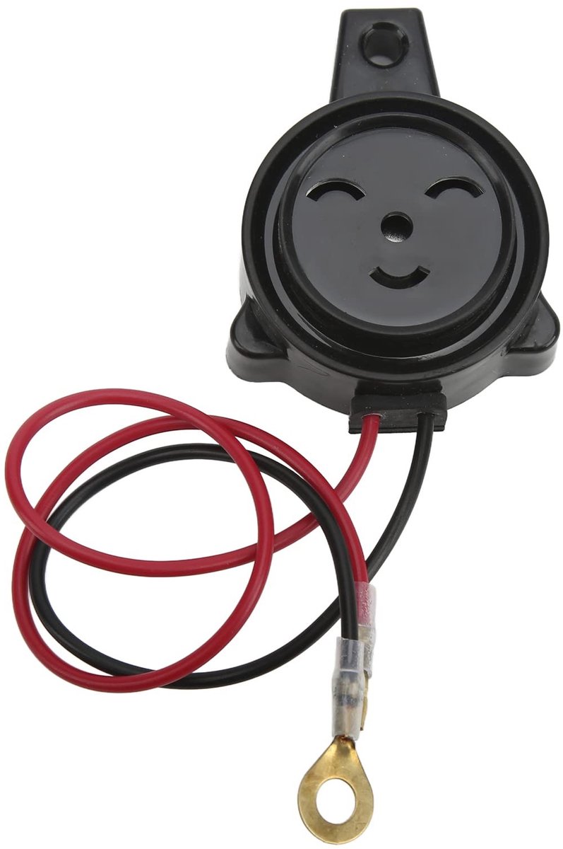 Allecto - Backup Alarm - 12V - 105dB - Reversing Horn - Veiligheid - Geluidssignaal - Geschikt voor auto's en motorfietsen - Universeel ontwerp