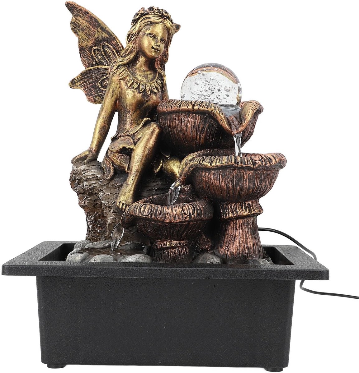 Binnen fontein - Tafeldecoratie - Ontspannen sfeer - Verstelbare waterstromen - 28.7 x 23 x 17.5cm - Multicolor