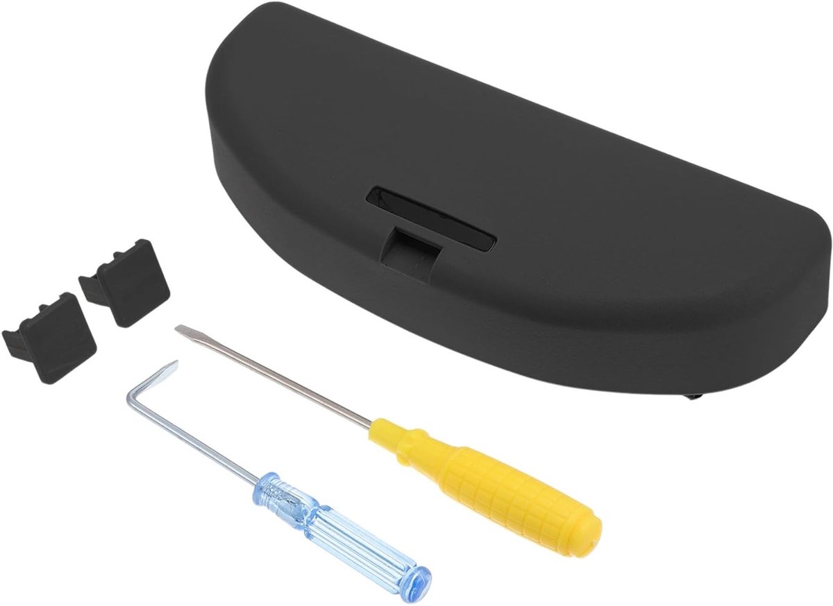 Zonnebril Case voor Volkswagen Golf 6 (2008-2013) - Brillen Houder, Opbergdoos en Stroomden Doek in Zwart - Perfecte Bescherming en Organisatie voor Autoaccessoires