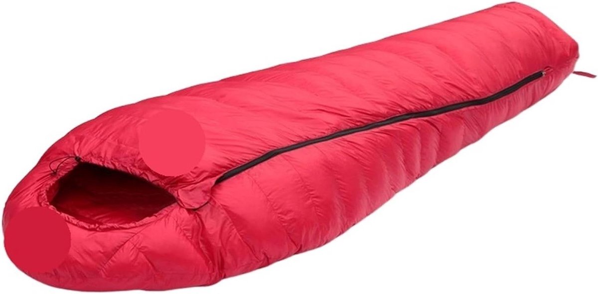Camping Slaapzak - Winter Slaapzak - Buitenavonturen - Wasbaar Ontwerp - 195 x 80 cm - Rood