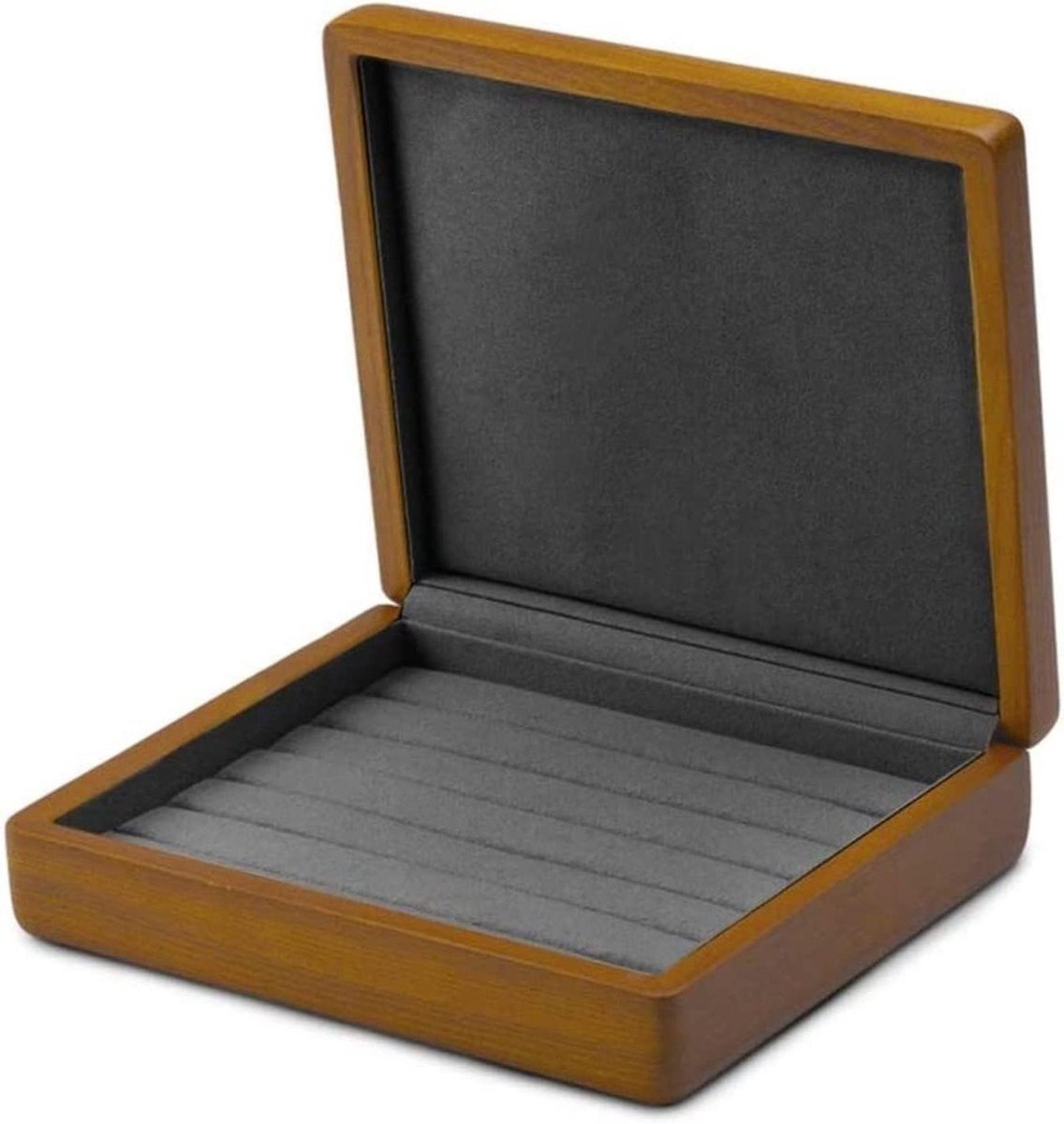Sieradendoos - Opbergkoffer Juwelen - Sieraden Organiseren - Met Ingebouwde Spiegel - 16x18x9cm - Zwart