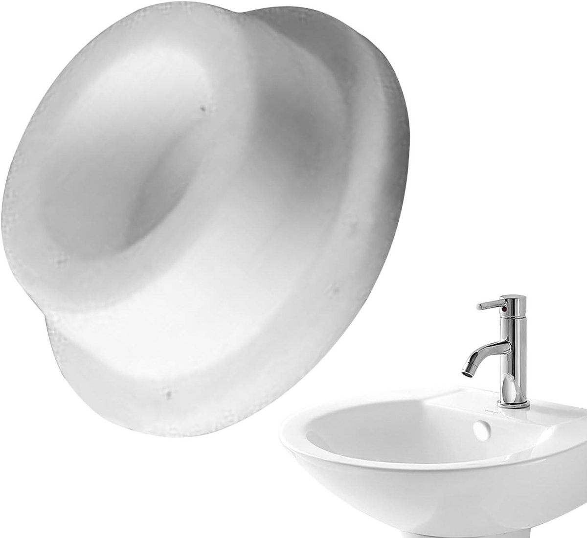 Gootsteen Overloop Deksel - Wastafel Afvoer - Keuken en Badkamer - Herbruikbaar en Krasvrij - 125 Inch - Meerkleurig