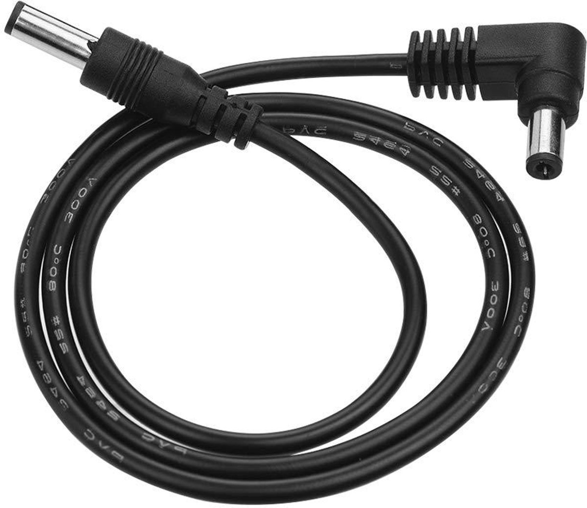 Daisy Chain Kabel - Effectpedaal Kabel - Muziek Maken - Hoge Geleidbaarheid - 1 Weg 60cm - Zwart