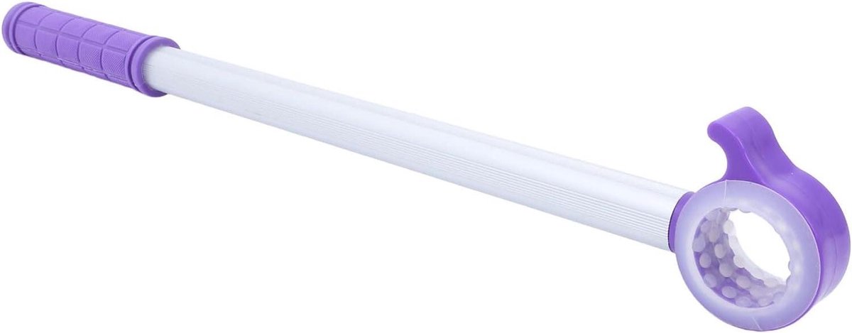 Raamopener Stang - Gordijnstok Hulpstuk - Ramen Openen - Ergonomische Grip - 46 cm Lengte - Paars