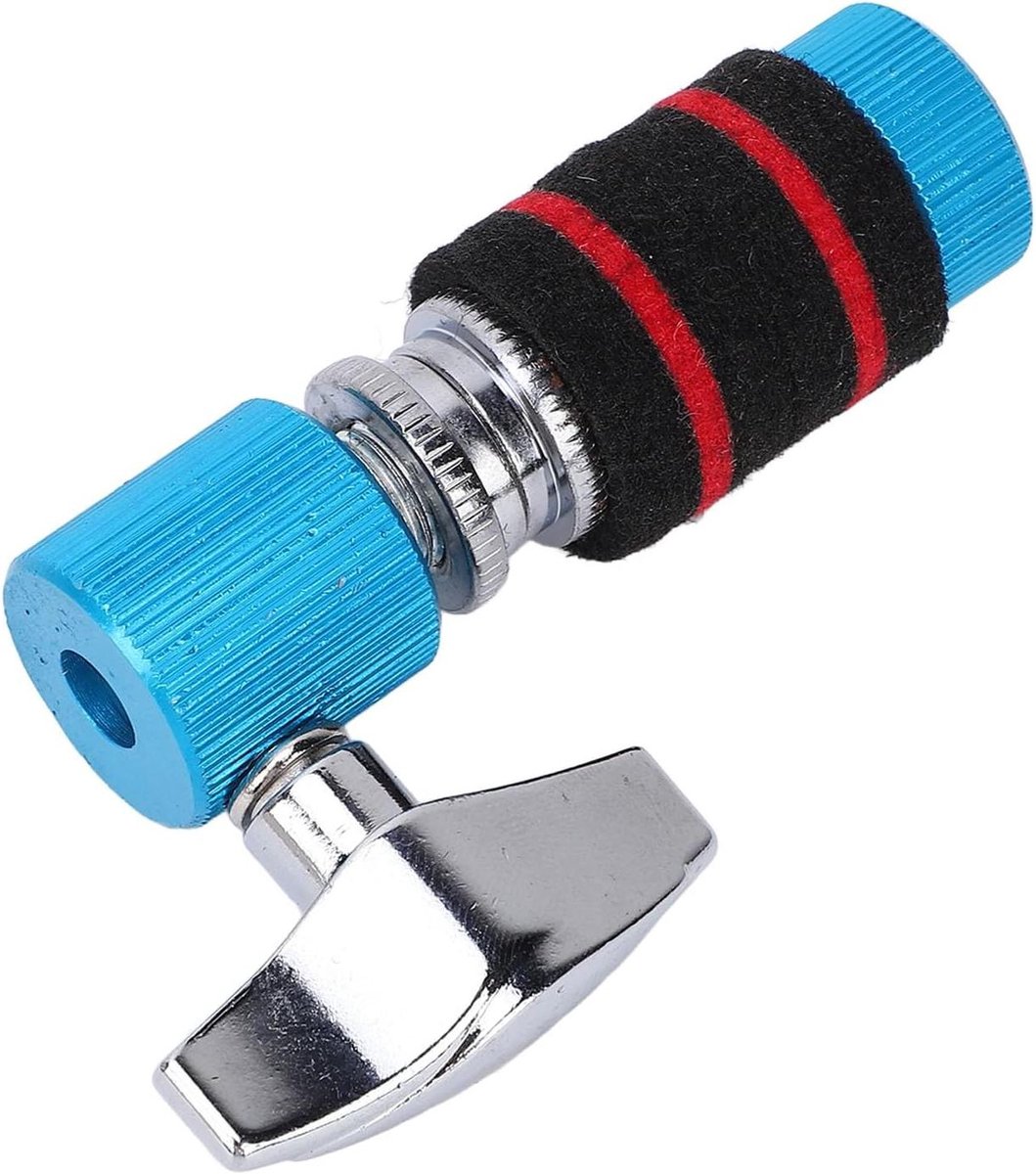 Hi Hat Clutch - Bekkenhouder - Drummen - Verstelbaar Ontwerp - 7mm Trekstang - Zilver
