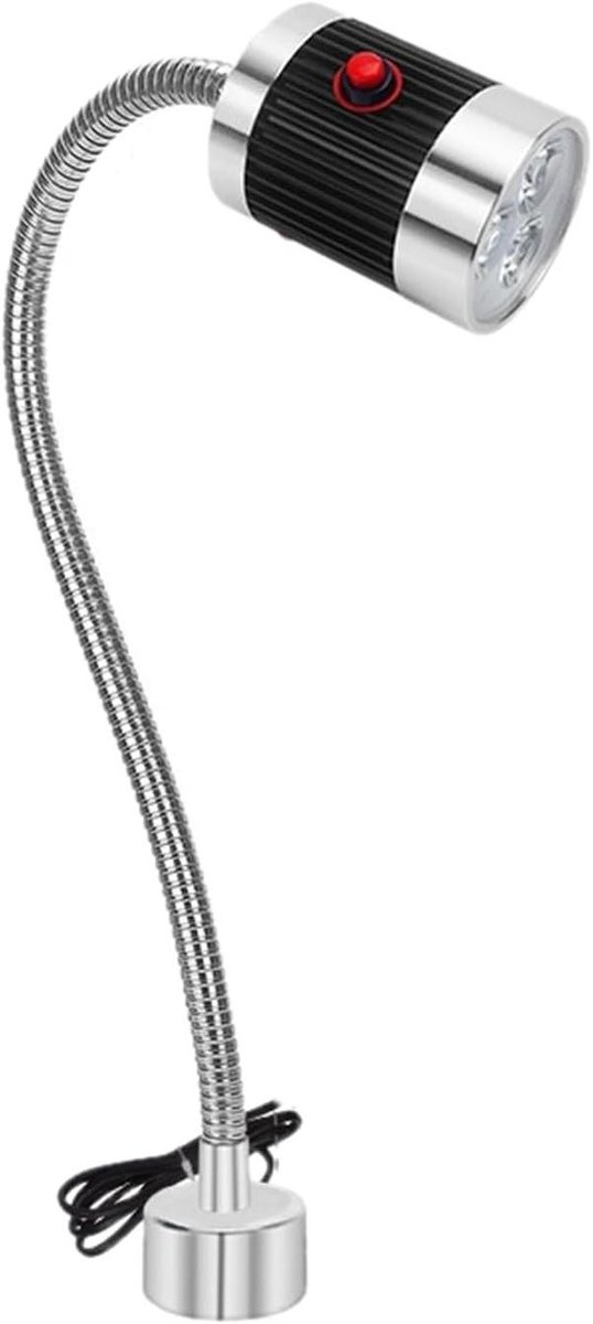 LED Werklamp - Machineverlichting - Werkplaats Verlichten - Flexibele Zwanenhals - 800 mm - Zwart