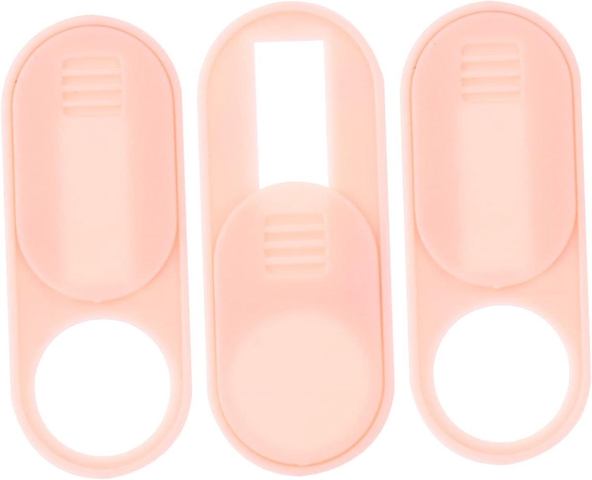 Privacy Covers - Webcam Stickers - Digitale Veiligheid - Zelfklevend Ontwerp - 3 Stuks - Roze