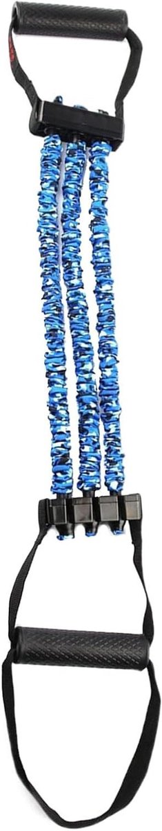 Rekbanden - Oefenbanden - Spierversterking - Drievoudig ankerpunt - 65 cm - Blauw
