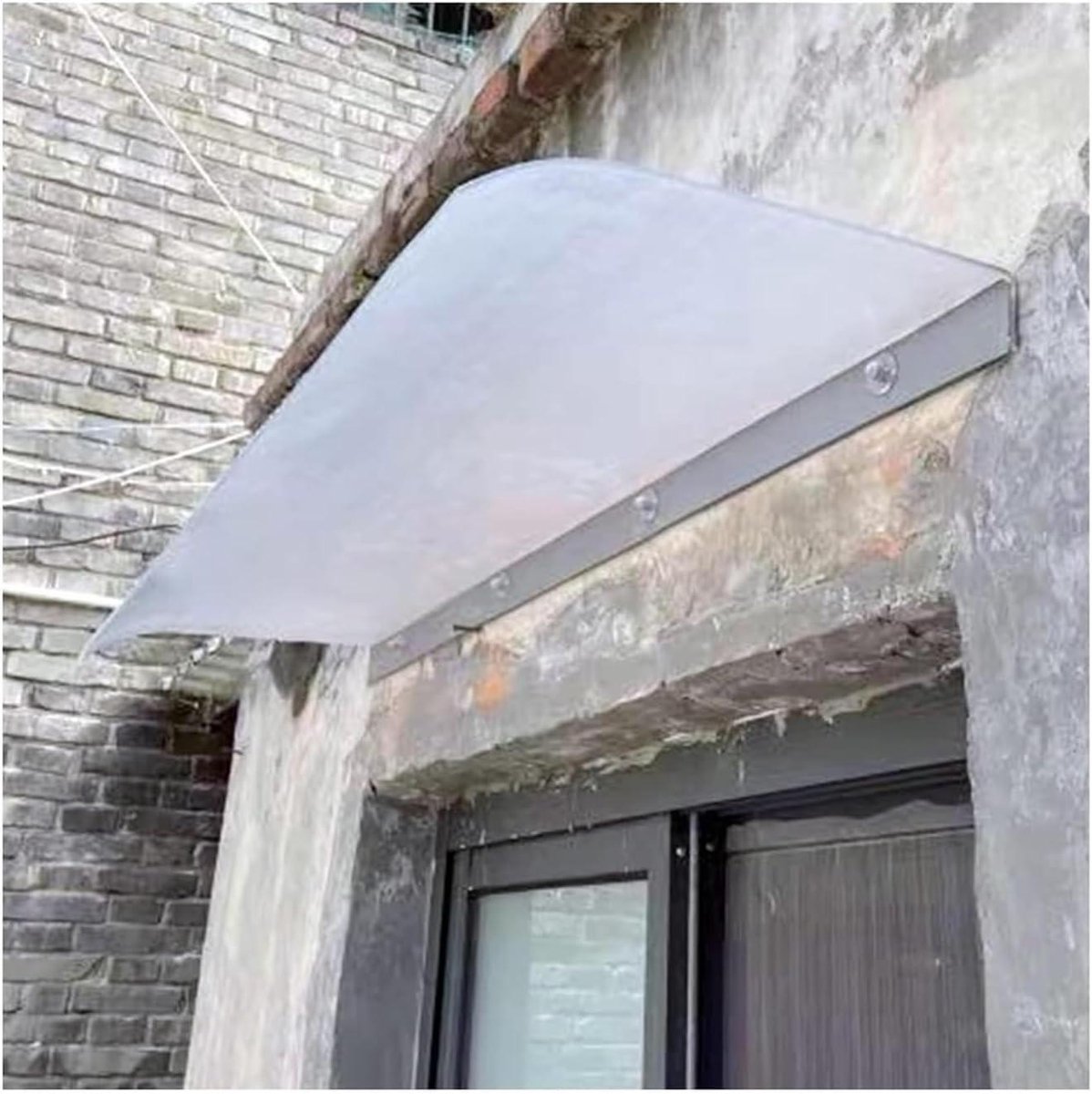 Deurluifel - Regenscherm - Buitenruimte - Weerbestendig - 40 x 240 cm - Transparant
