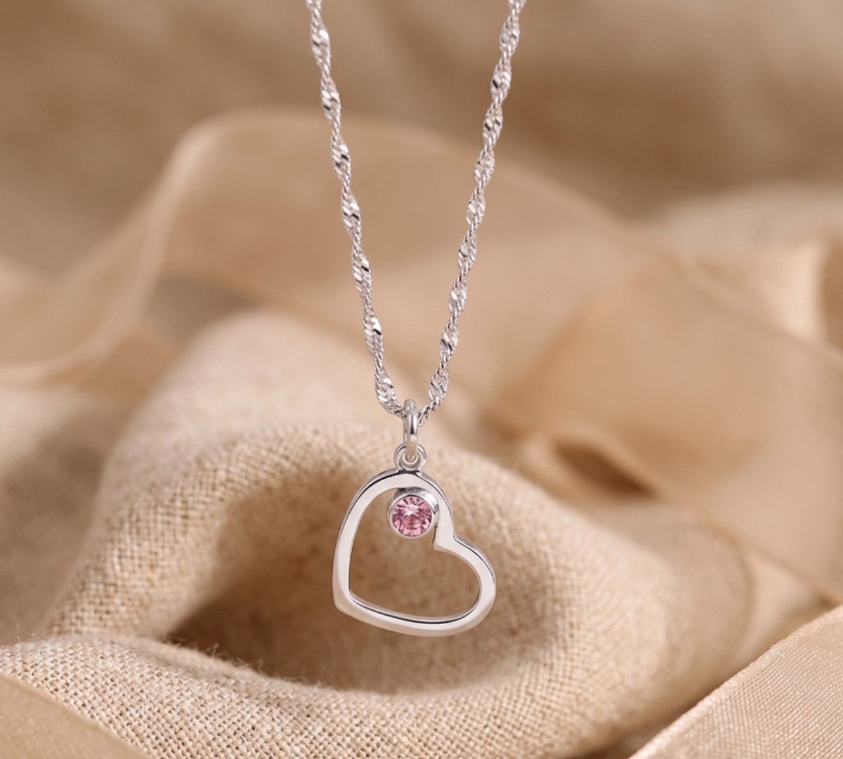 Maevi® Ketting met Geboortesteen - Maand: Juli - Kraamcadeau / Geboorte / Baby - Lengte: 40-45 CM - Hoge Kwaliteit - RVS / Stainless Steel - Geboortesteen Ketting - Moederdag - Incl. Luxe Verpakking - Necklace - Edelsteen / Gemstone